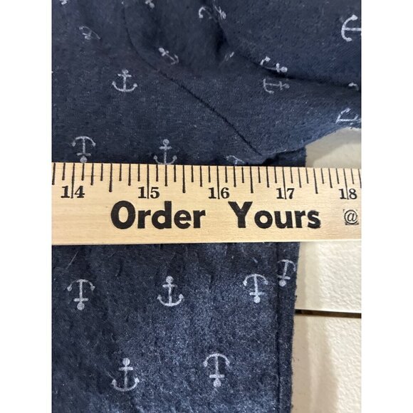 U.S. Polo Assn  Dress Womens Navy Shirt Anchor Pattern Logo Embroidery size S - Picture 4 of 8